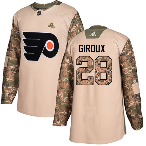 Kinder Philadelphia Flyers Eishockey Trikot Claude Giroux #28 Authentic Camo Veterans Day Practice